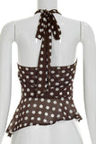 Polka Dot Halter Tank Top