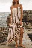 Striped Casual Maxi Dress