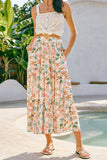 Floral Tiered Maxi Skirt