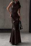 Sleeveless Maxi Casual Dress