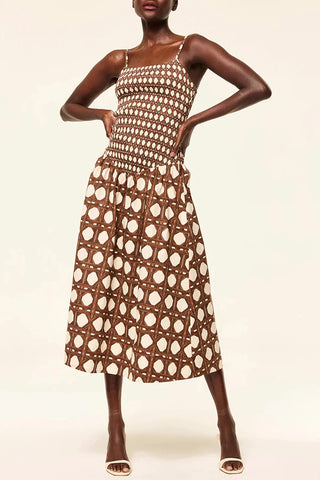 Sleeveless Geometric Print Dress