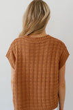 Textured Knit Cap Sleeve Top