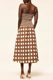 Sleeveless Geometric Print Dress