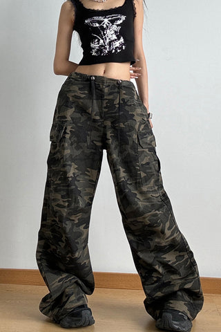 Wide-Leg Cargo Pants