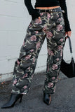 Floral Camouflage Casual Pants