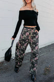 Floral Camouflage Casual Pants