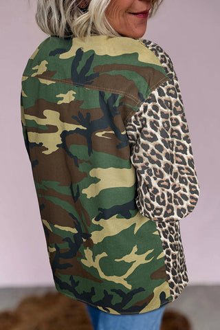 Versatile Mixed-Print Jacket