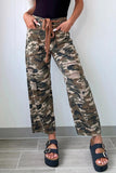 Camouflage Distressed Denim Pants