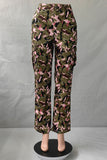 Splash Print Casual Pants