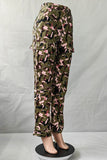 Splash Print Casual Pants