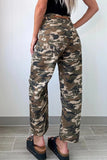 Camouflage Distressed Denim Pants