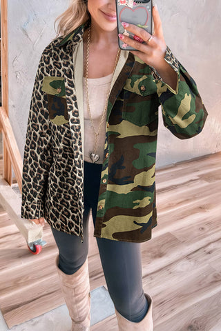 Versatile Mixed-Print Jacket