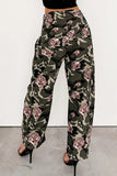 Floral Camouflage Casual Pants