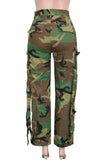 Relaxed Fit Cargo Camo Pants