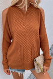 Chic Cold-Shoulder Sweater