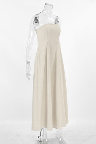 Strapless A-Line Casual Dress