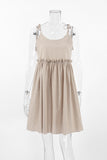 Sleeveless Tie-Strap Casual Dress