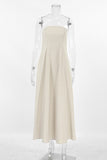 Strapless A-Line Casual Dress