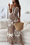Strapless Wide-Leg Jumpsuit