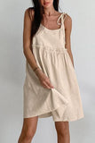 Sleeveless Tie-Strap Casual Dress