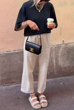 Gingham Casual Pants
