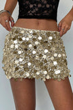 Sequin Embellished Mini Skirt