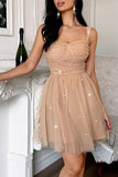 Sparkling Starry Casual Mini Dress