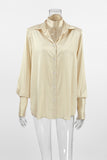Chic Cut-Out Collar Blouse