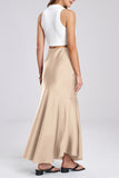 Elegant High-Waist Maxi Skirt
