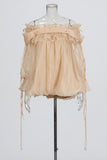 Off-the-Shoulder Ruffled Blouse