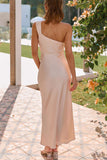 One-Shoulder Casual Maxi Dress