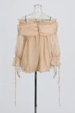 Off-the-Shoulder Ruffled Blouse