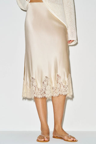 Elegant Polka Dot Midi Skirt