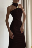 Halter Neck Evening Gown
