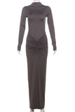 Elegant Ruched Evening Dress