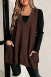 V-Neck Sweater Vest with Pockets