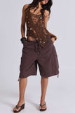 Drawstring Casual Shorts