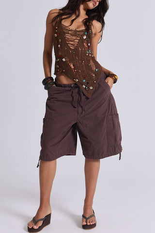 Drawstring Casual Shorts