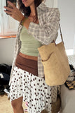 High-Waist Polka Dot Handkerchief Skirt