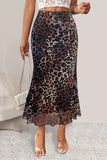 Animal Print Maxi Skirt