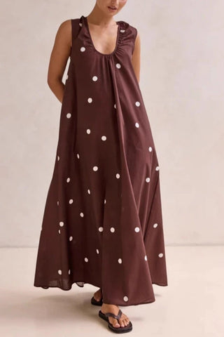 Polka Dot Maxi Dress