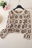Crochet Lace Floral Blouse