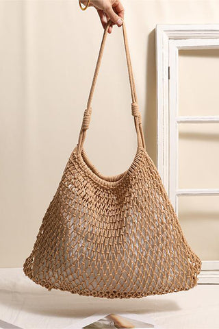 Woven Mesh Shoulder Bag