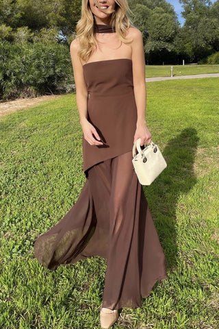 Elegant Halter-Neck Casual Dress