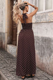 Polka Dot Halter Casual Dress