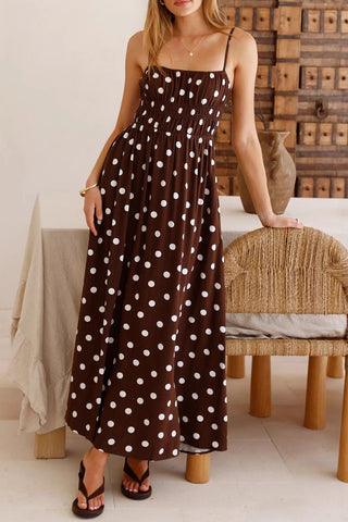 Polka Dot One-Shoulder Dress