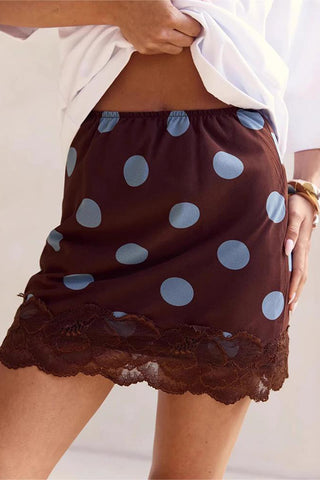 Polka Dot Mini Skirt