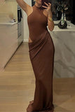Elegant High-Neck Evening Gown