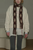 Patterned Fringe Scarf
