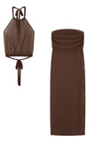 Halter Top and Maxi Skirt Set